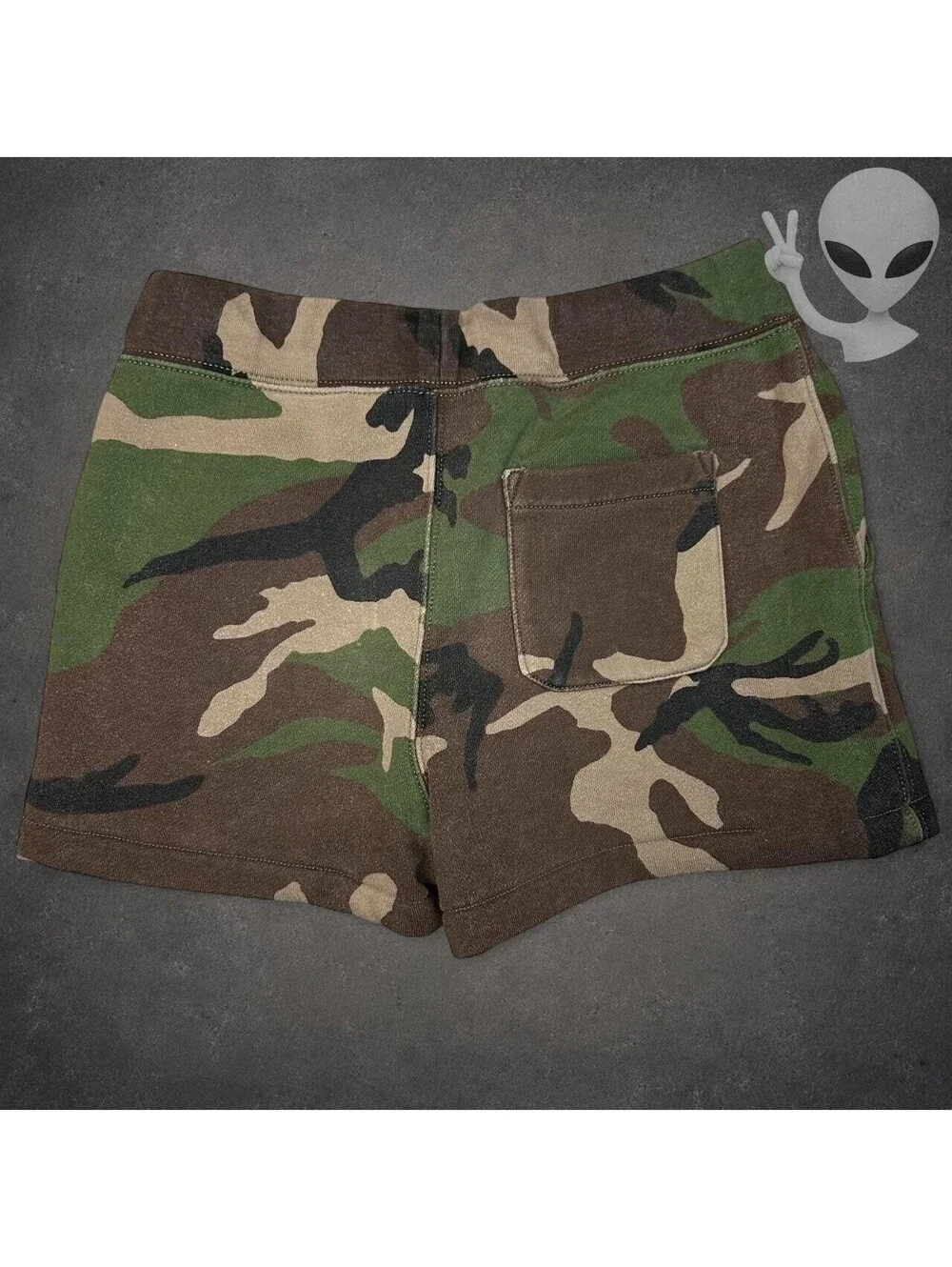 Polo Ralph Lauren Shorts Kids Size L 14-16 Green Camo Fleece